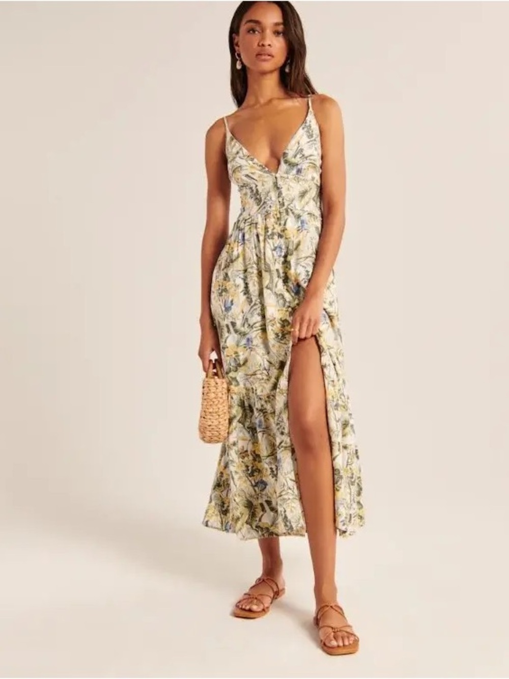 Abercrombie Button-Through Maxi Dress